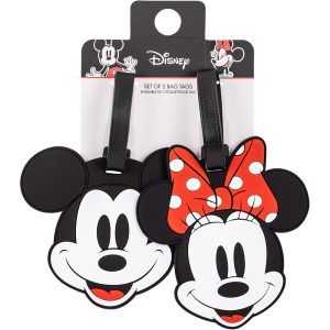 Disney Mickey & Minnie set of 2 luggage labels