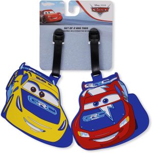 Disney Pixar Cars set of 2 luggage labels