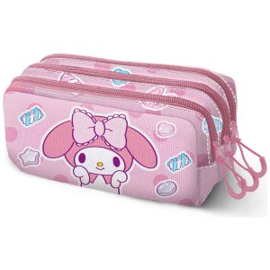 Hello Kitty My Melody triple pencil case