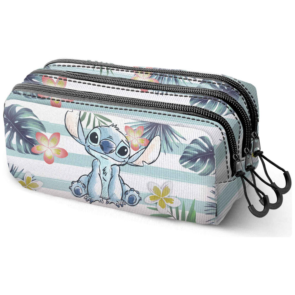 Disney Stitch triple pencil case