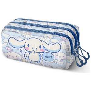 Hello Kitty Cinnamoroll triple pencil case