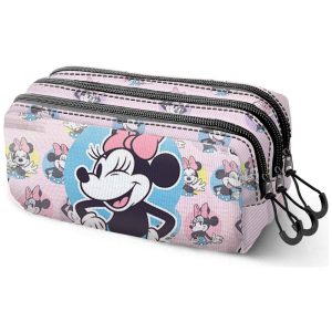 Disney Minnie More triple pencil case