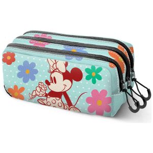 Disney Minnie Bloom triple pencil case