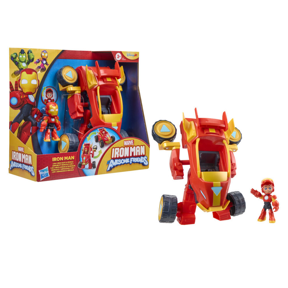 Marvel Iron Man And His Awesome Friends figure + vehicle