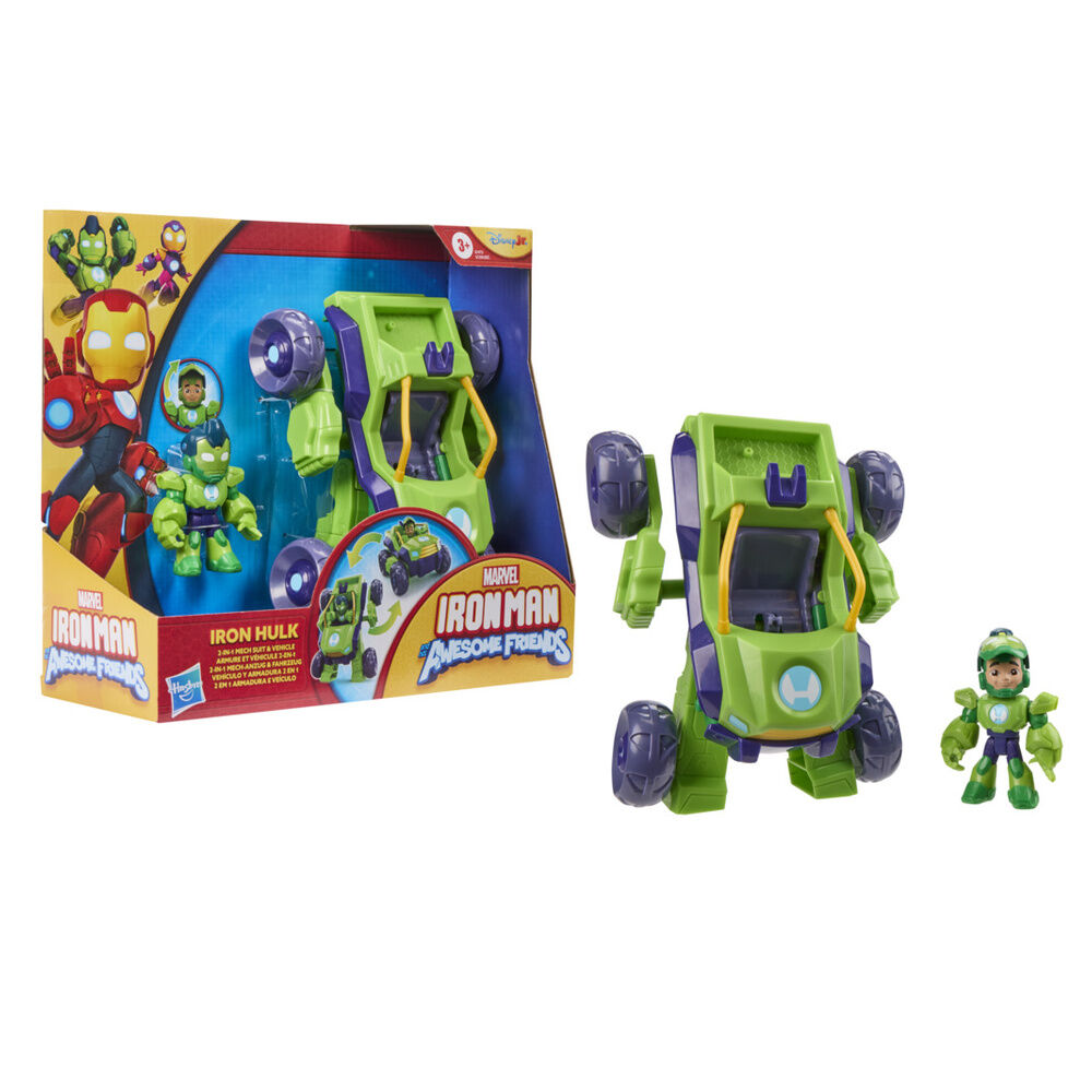 Marvel Iron Man And His Awesome Friends Hulk figure + vehicle