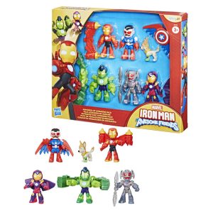 Marvel Iron Man And His Awesome Friends pack 6 figures 7cm