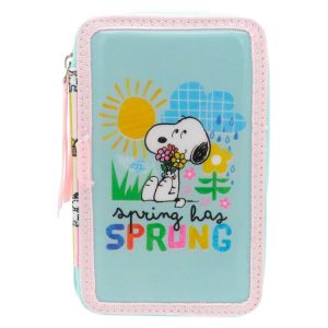 Peanuts Snoopy triple pencil case
