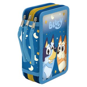 Bluey triple pencil case