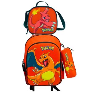Pokemon Trolley set + pencil case + lunch bag