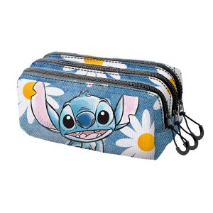 Disney Stitch triple pencil case
