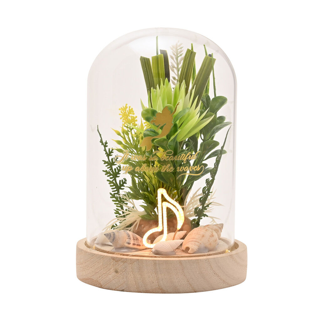 Disney Princess Ariel florals in a clonche with neon light - Image 2