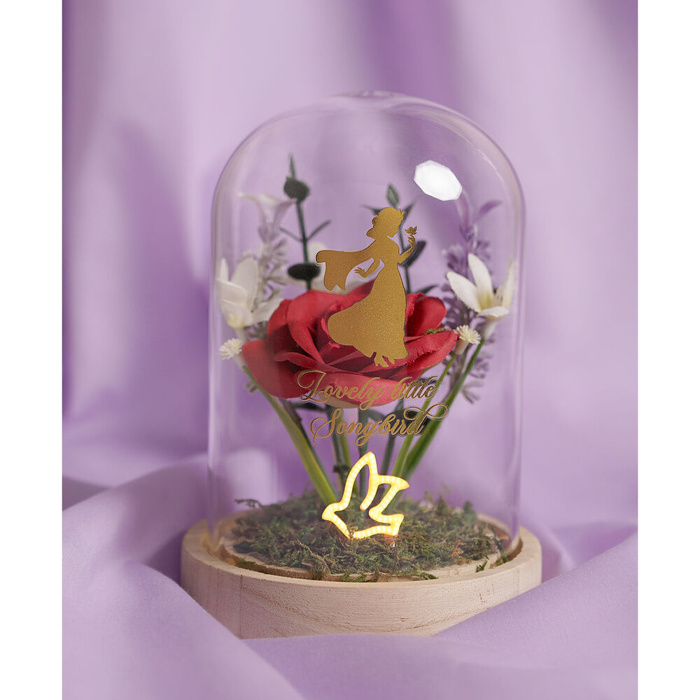 Disney Princess Snow White florals in a clonche with neon light - Image 4