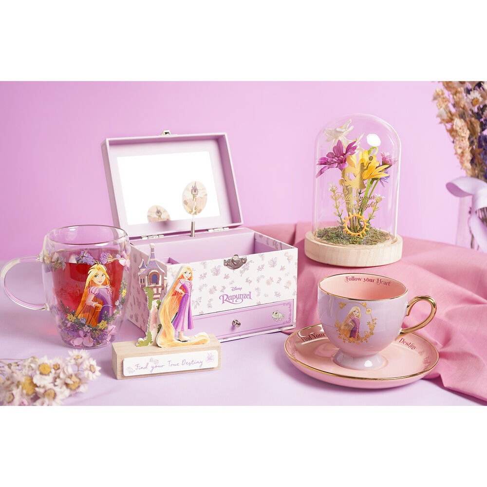 Disney Rapunzel floral decorative glass mug - Image 7