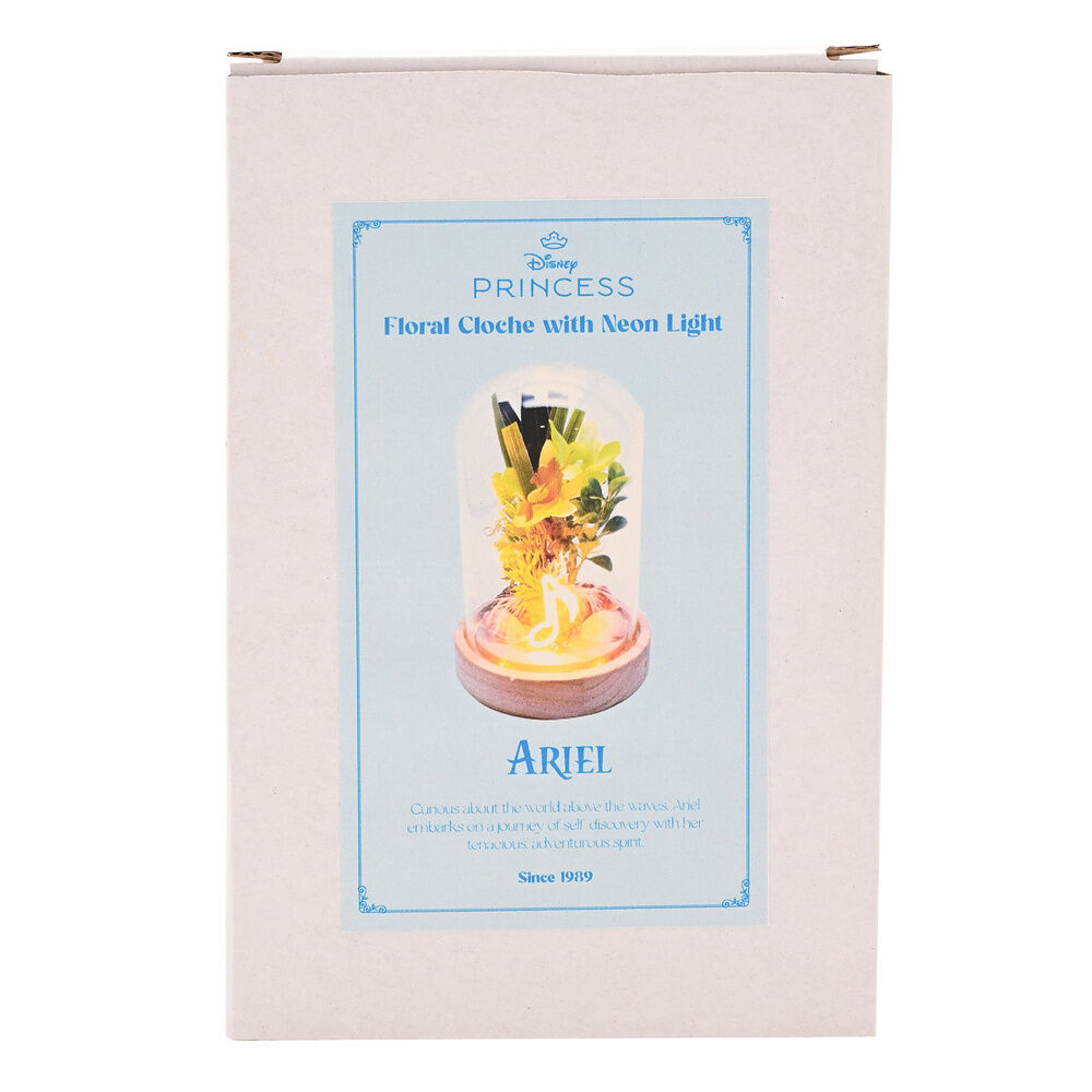 Disney Princess Ariel florals in a clonche with neon light - Image 7