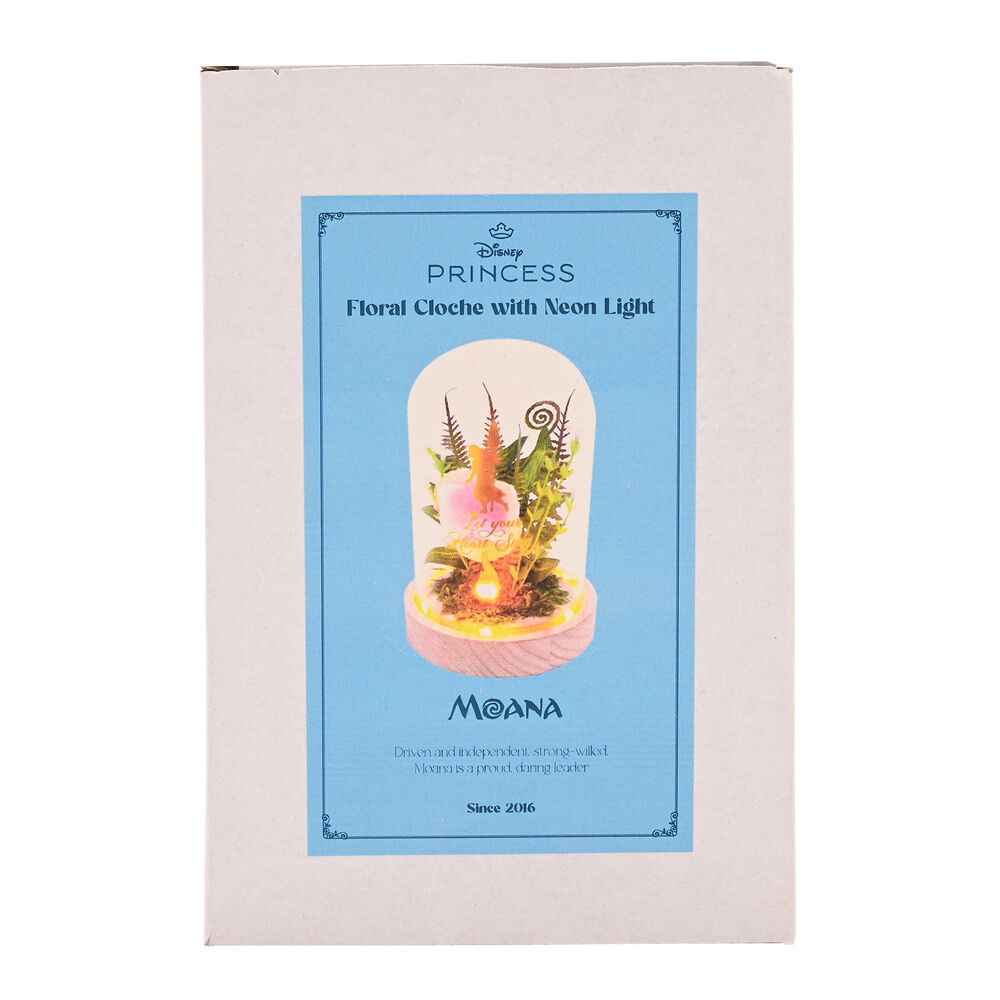 Disney Princess Vaiana Moana florals in a clonche with neon light - Image 7