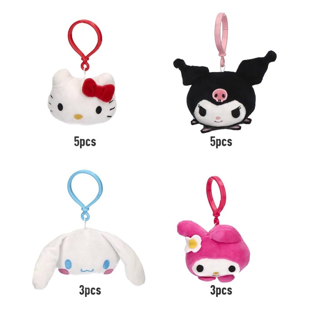 Hello Kitty and Friends plush keychain