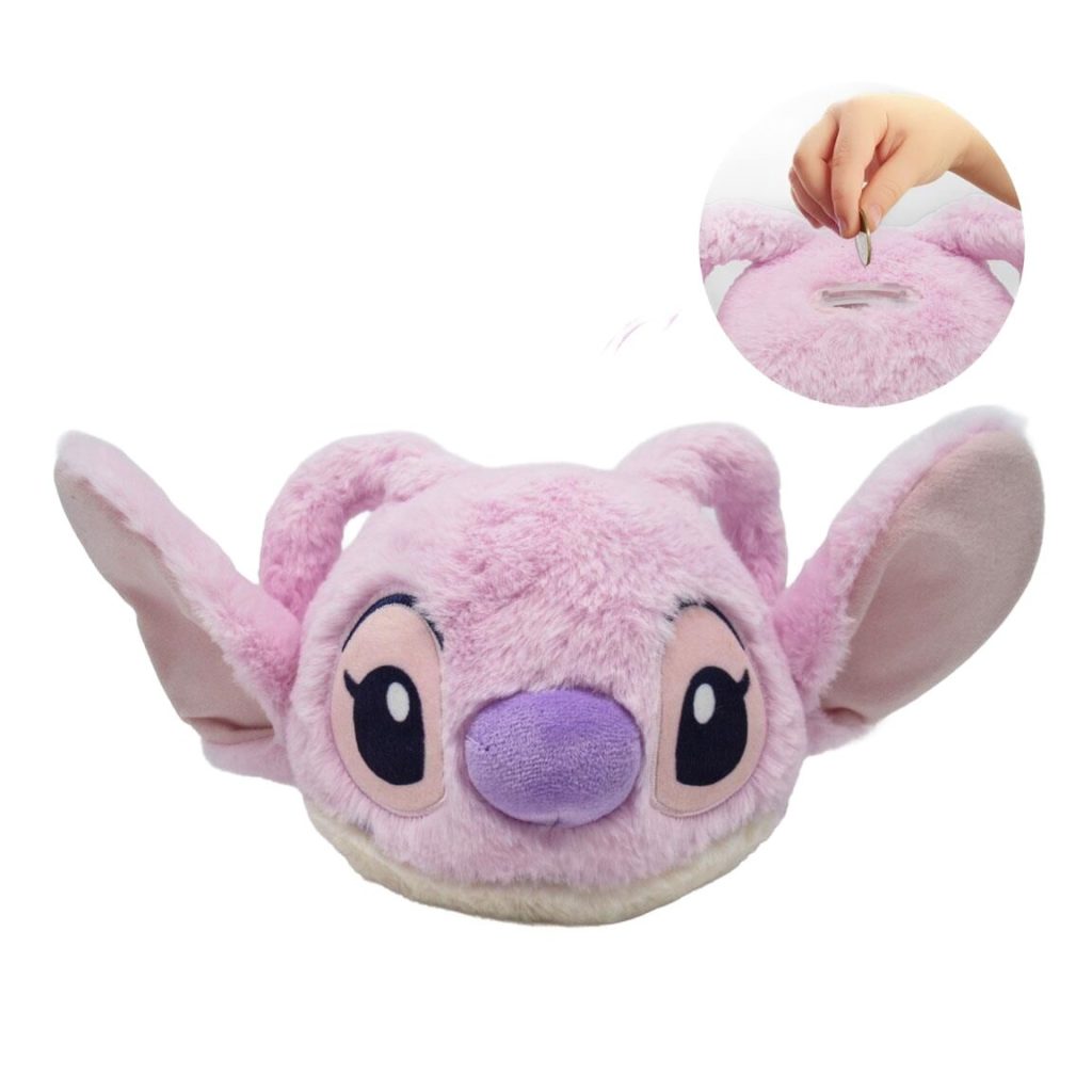 Disney Stitch Angel plush money bank