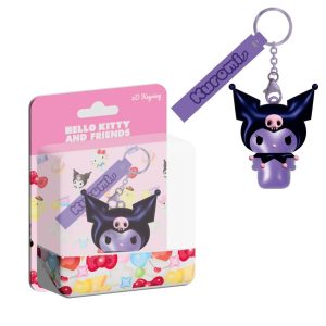 Hello Kitty Kuromi keychain