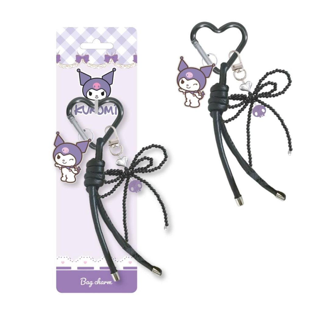 Hello Kitty Kuromi keychain