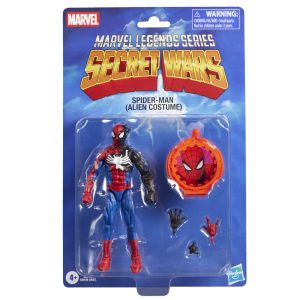 Marvel Legends Series Secret Wars Spiderman Alien Costume figure 15cm