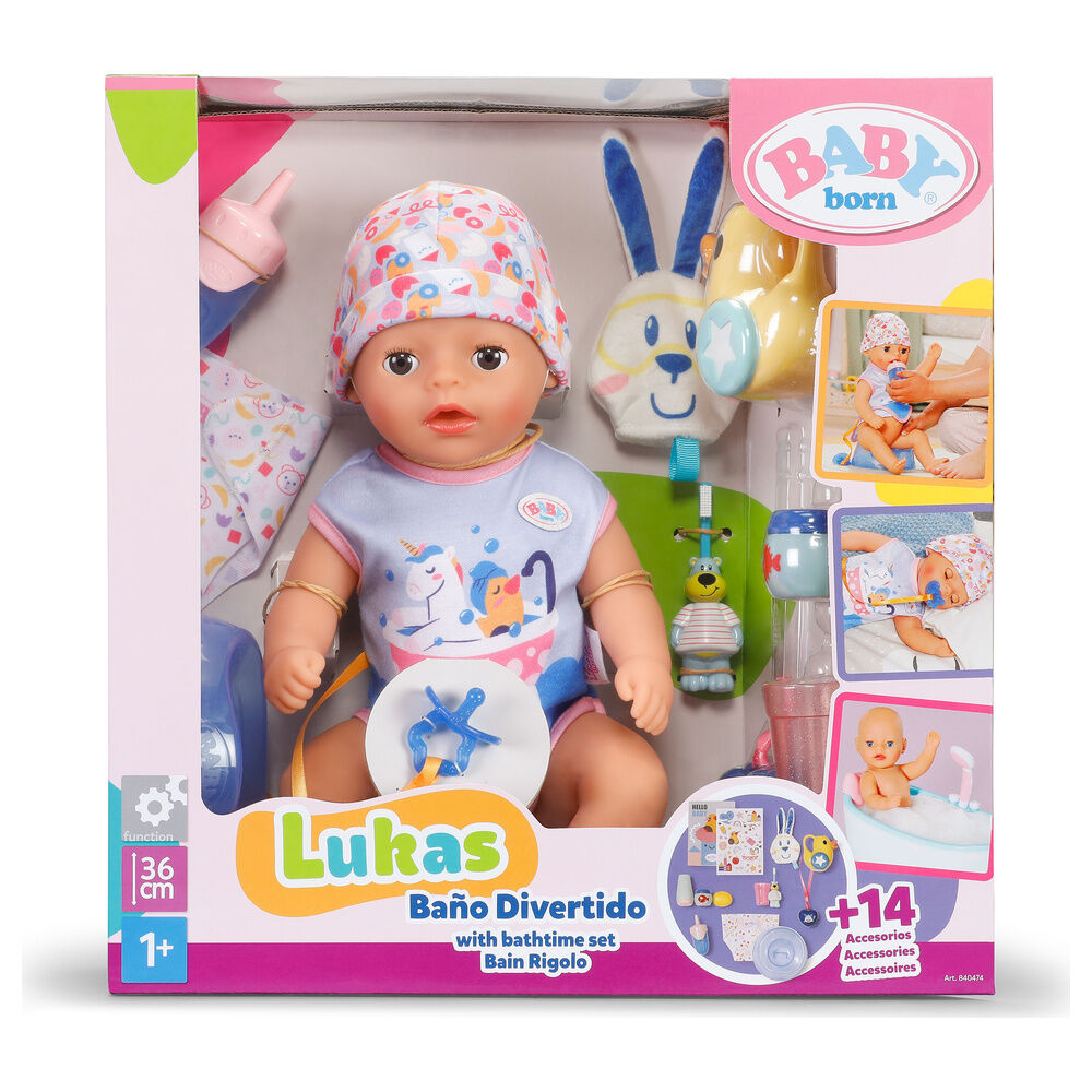 Baby Born Fun Bathroom Lukas doll 36cm