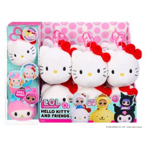 L.O.L. Surprise Loves Hello Kitty & Friends reversible plush toy surprise doll