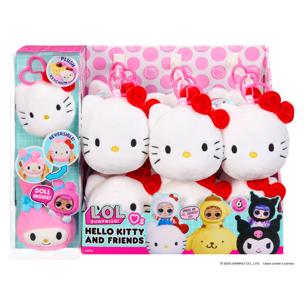 L.O.L. Surprise Loves Hello Kitty & Friends reversible plush toy surprise doll