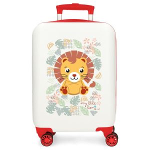 Roll Road Lion Happy Pets ABS trolley suitcase 55cm