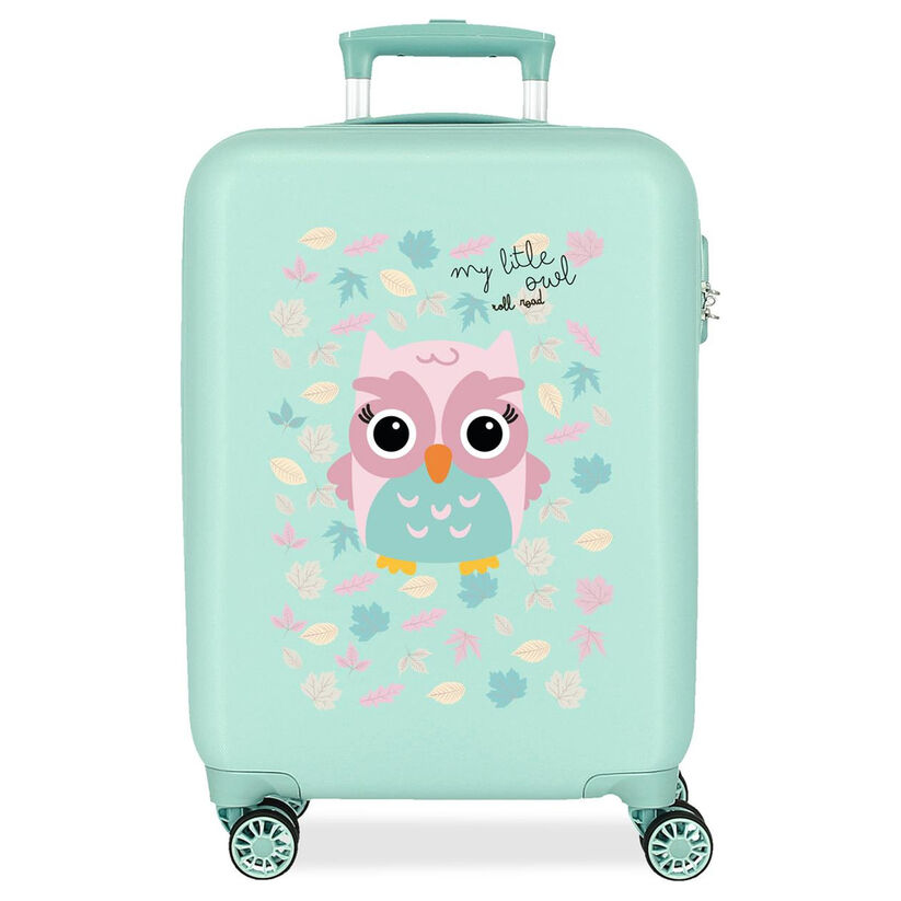Roll Road Owl Happy Pets ABS trolley suitcase 55cm - Image 2