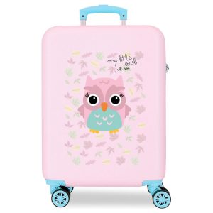 Roll Road Owl Happy Pets ABS trolley suitcase 55cm
