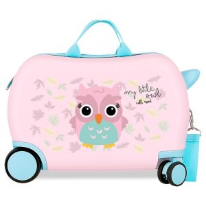 Roll Road Owl Happy Pets ABS trolley suitcase 45cm