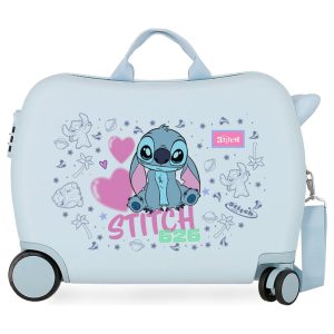 Disney Stitch Hearts ABS trolley suitcase 50cm