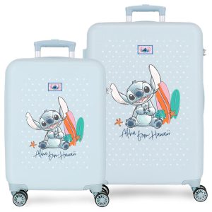 Disney Stitch From Hawai ABS 2-piece trolley suitcase set 55/65cm