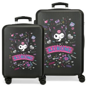 Hello Kitty Kuromi Retropop ABS 2-piece trolley suitcase set 55/65cm