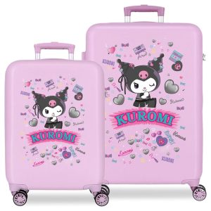 Hello Kitty Kuromi Retropop ABS 2-piece trolley suitcase set 55/65cm