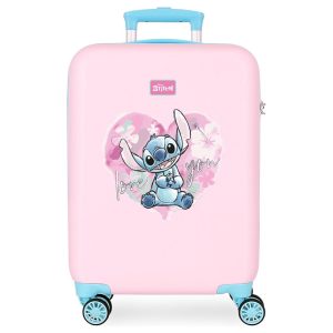Disney Stitch Heart ABS trolley suitcase 55cm