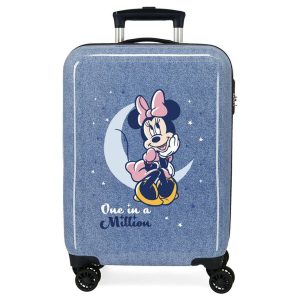 Disney Minnie One In A Million Denim ABS trolley suitcase 55cm