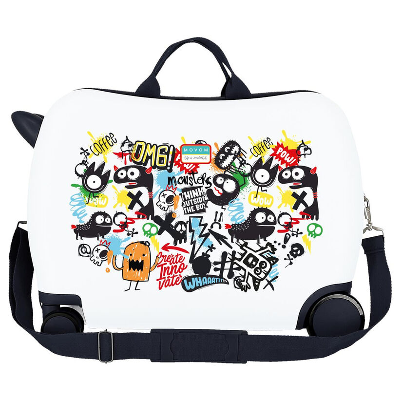 Movom Monsters ABS trolley suitcase 50cm