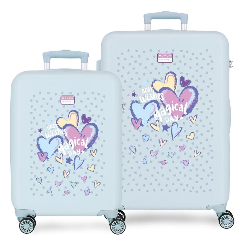 Movom Best Wishes ABS 2-piece trolley suitcase set 55/65cm - Image 2