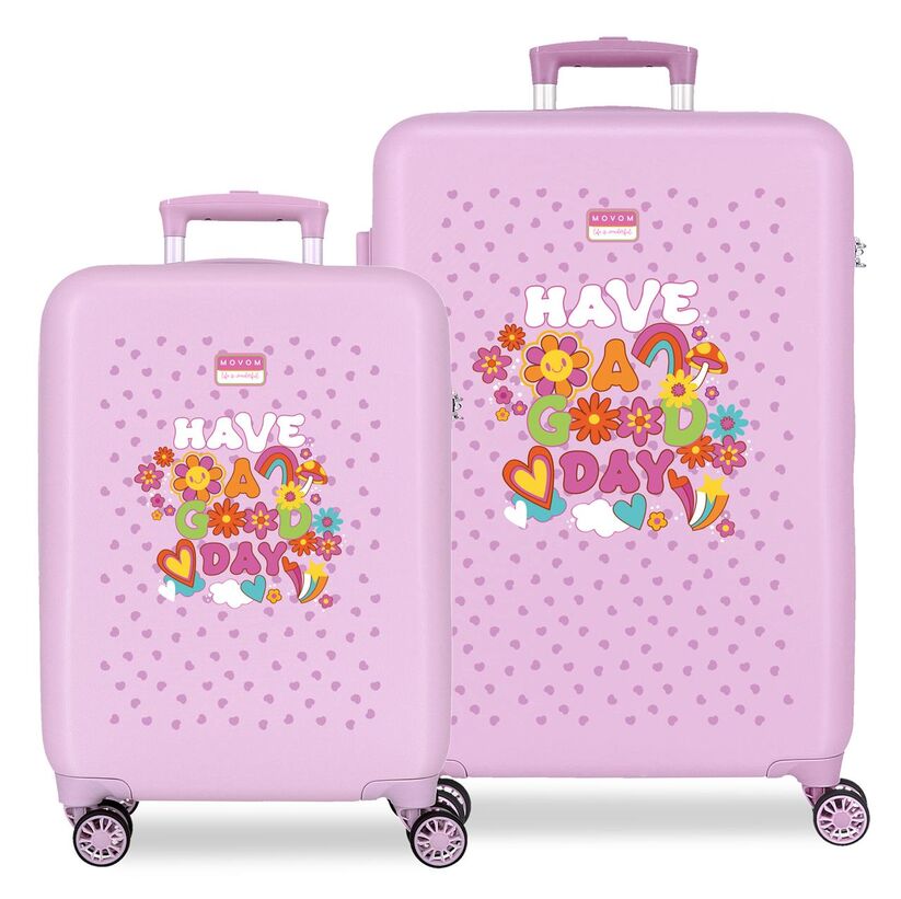 Movom Good Day ABS 2-piece trolley suitcase set 55/65cm