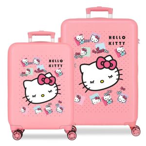 Hello Kitty Bows ABS 2-piece trolley suitcase set 55/65cm