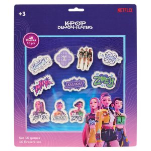 Kpop Demon Hunters Stationery erasers set