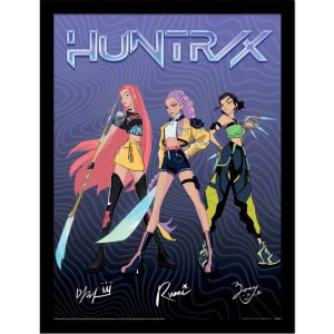 KPop Demon Hunters Huntrix Signature Framed print