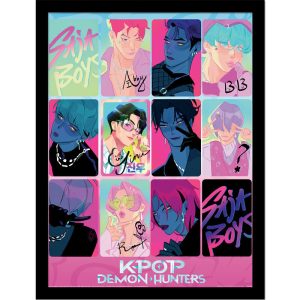 KPop Demon Hunters Light and Dark Framed print