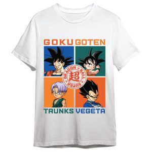 Dragon Ball Super Goku, Goten, Vegeta & Trunks adult t-shirt