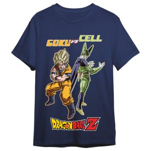 Dragon Ball Z Goku vs Cell adult t-shirt