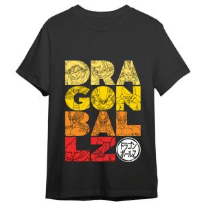 Dragon Ball Z Letters adult t-shirt