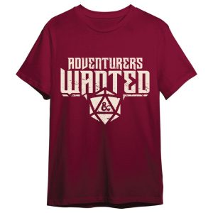 Dungeons & Dragons Adventurers Wanted adult t-shirt