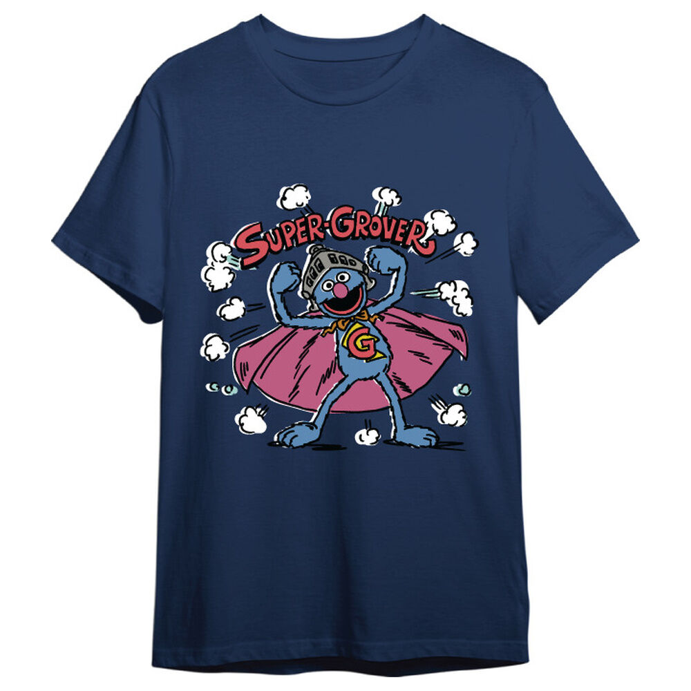 Sesame Street Super Grover adult t-shirt