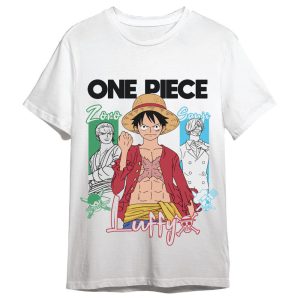 One Piece Monkey D. Luffy, Roronoa Zoro & Sanji adult t-shirt